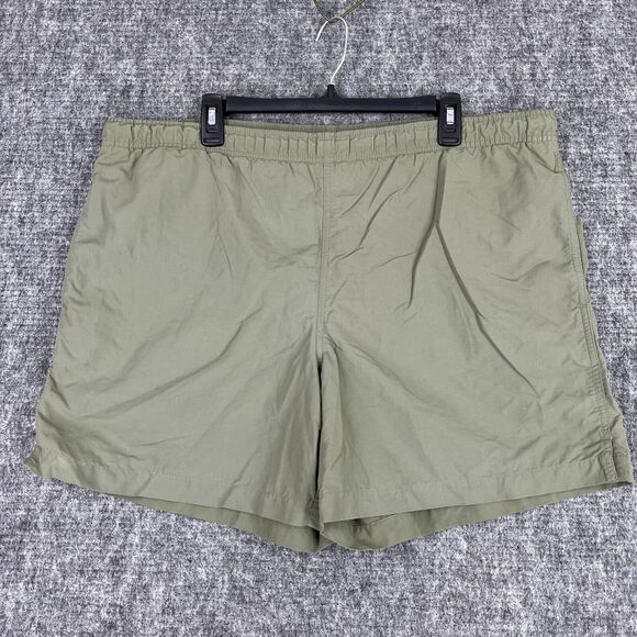 Lands End Swim Shorts Mens Large Green Hybrid Beach Resort Vacation Lined - Picture 1 of 8